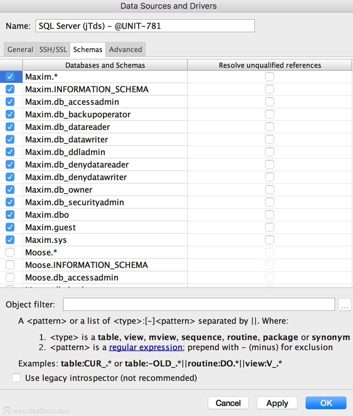 Datagrip Ms Sql Server Jetbrains Datagrip Mac