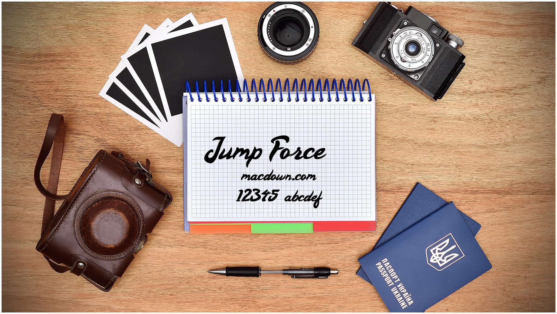 Jump Force Font手写书法字体