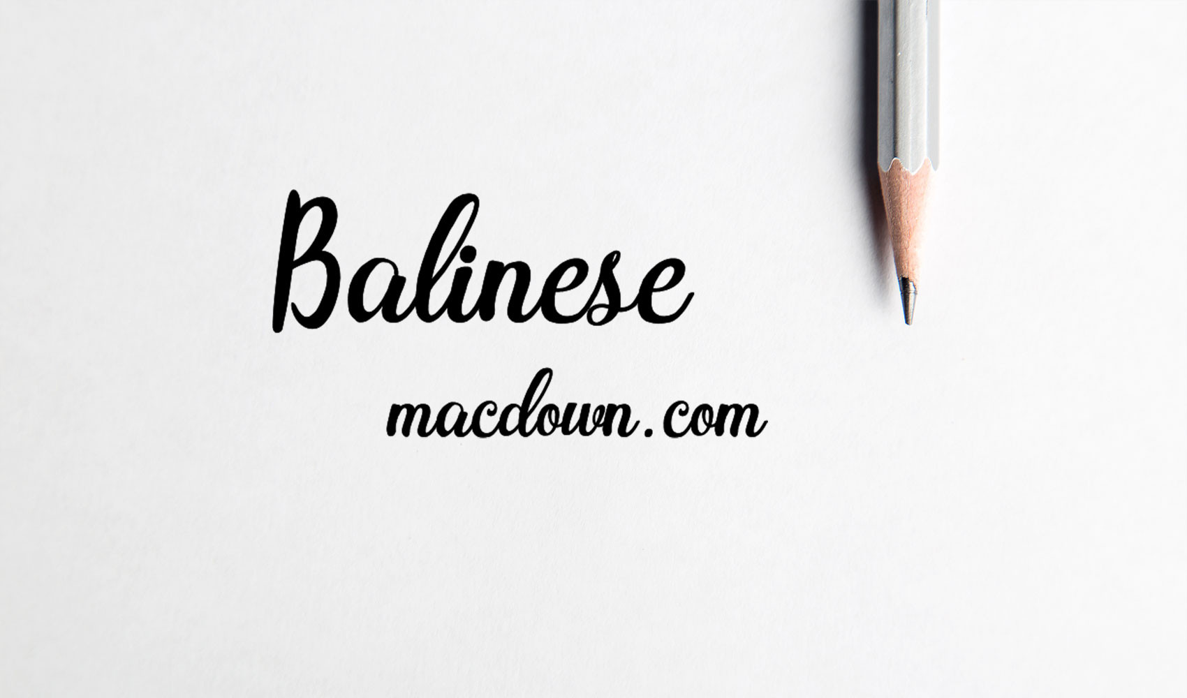 Balinese Script风格Mac字体包