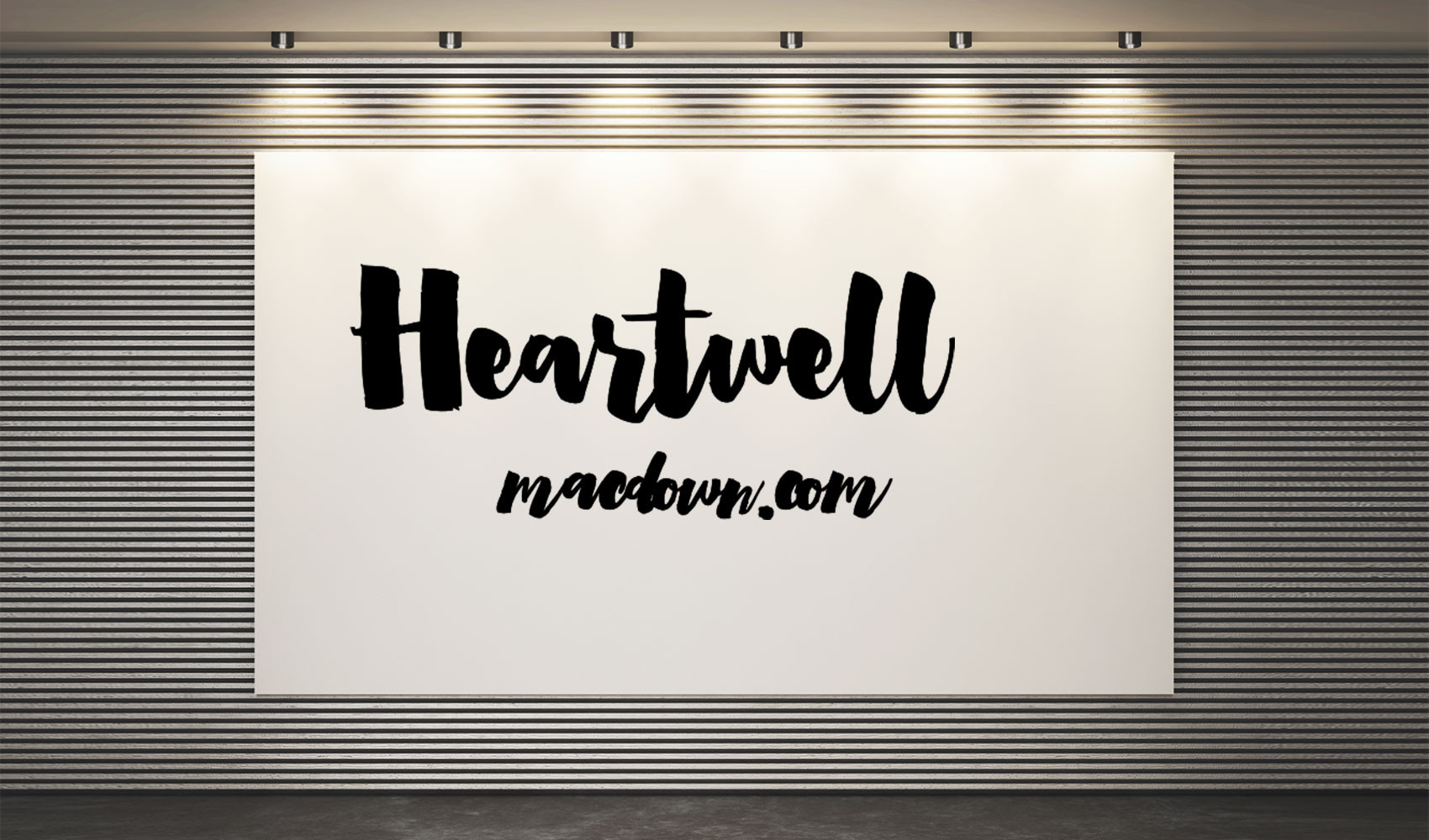 Heartwell现代书法字体