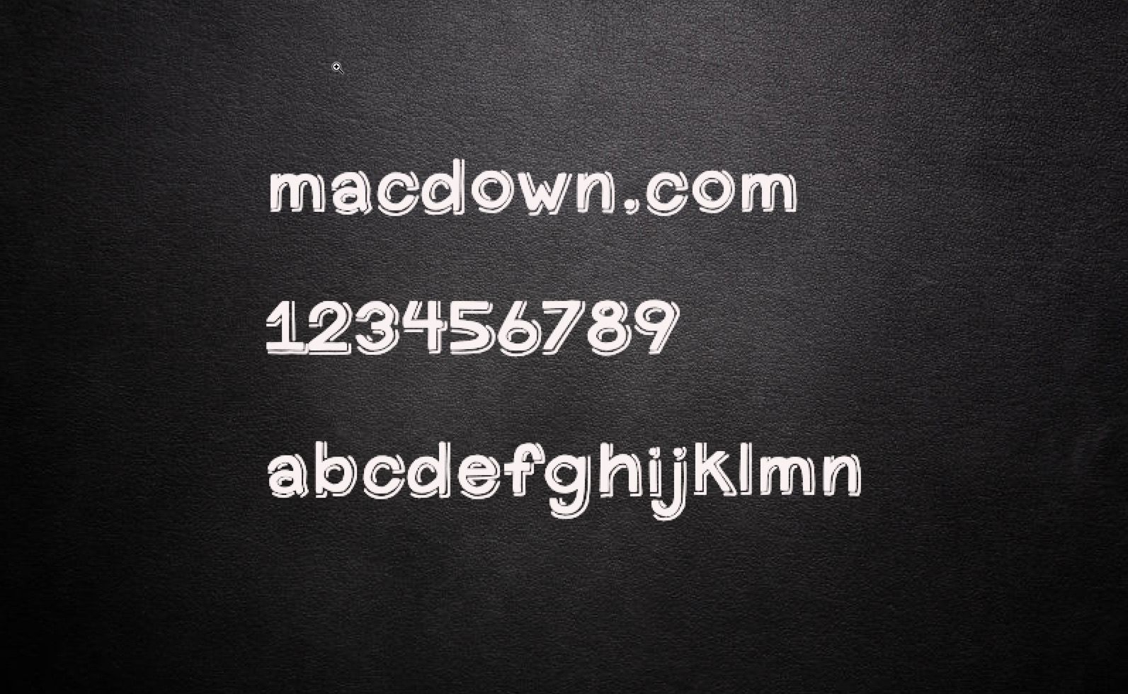 Mac手绘阴影字体Zoetic Shadow