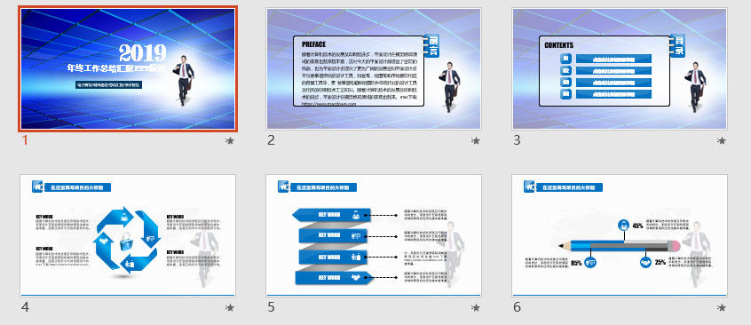 年终工作总结汇报PPT模板