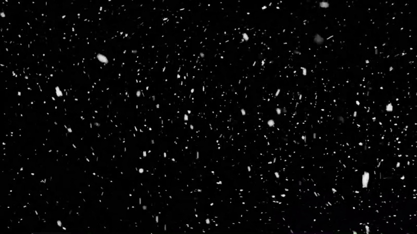 快速飞舞的雪下雪飘雪花粒子动画