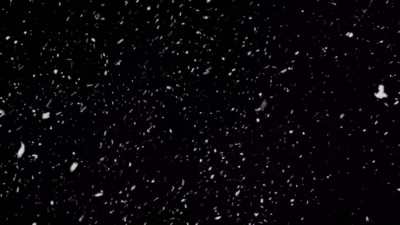 快速飞舞的雪下雪飘雪花粒子动画
