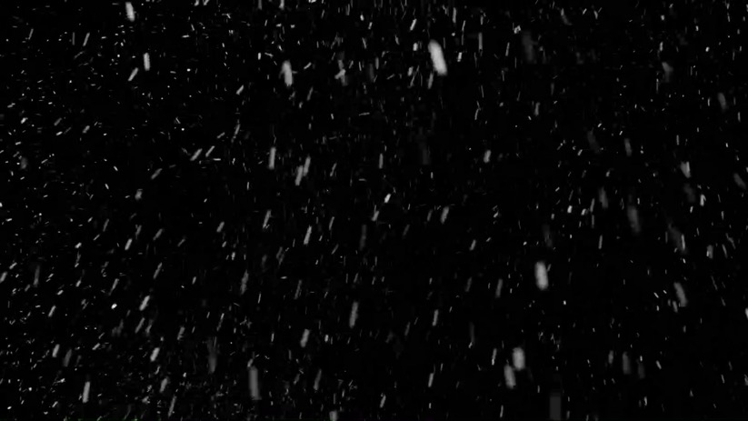 轻盈的雪下雪飘雪花粒子动画