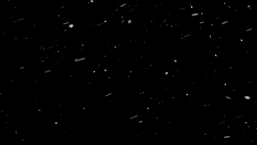 随风飘散的雪下雪飘雪花粒子动画