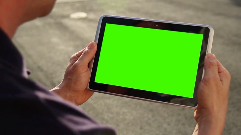 绿屏平板电脑高清影视素材特效