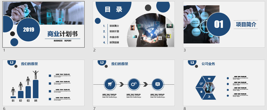 经典大气商业计划书PPT模板