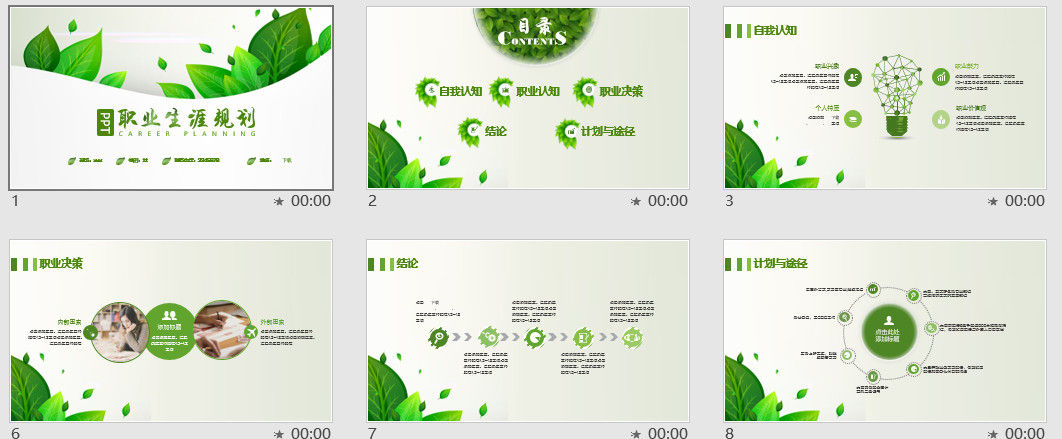 精美大气职业生涯规划PPT模板