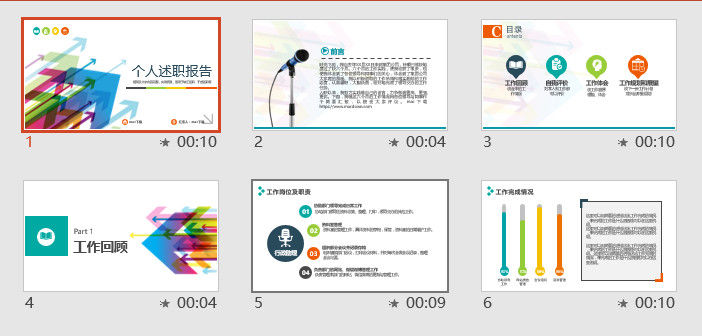 个人述职报告ppt模板