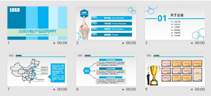 公司介绍产品宣传PPT模板