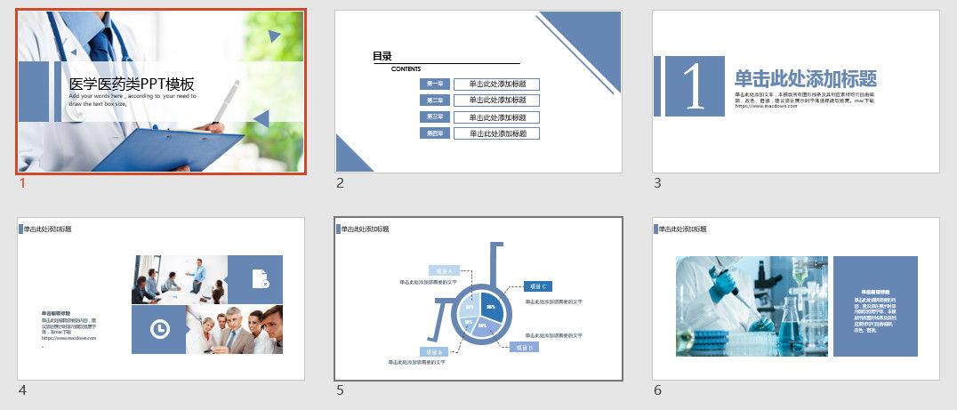 医学医药类PPT模板