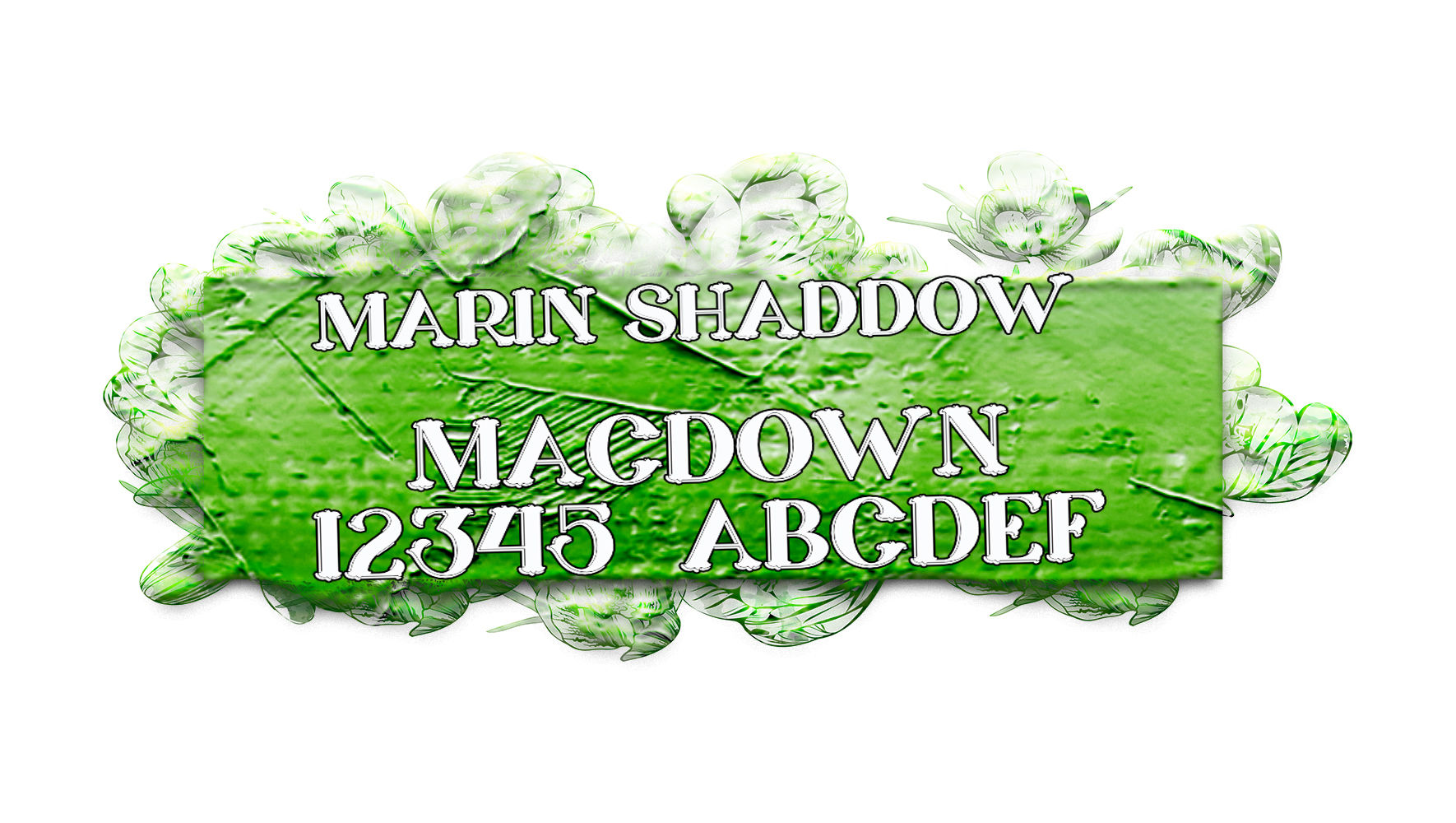 复古的维多利亚风格字体Marin Shadow Font