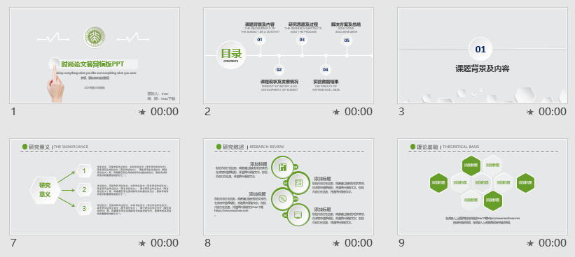 时尚论文答辩PPT模板