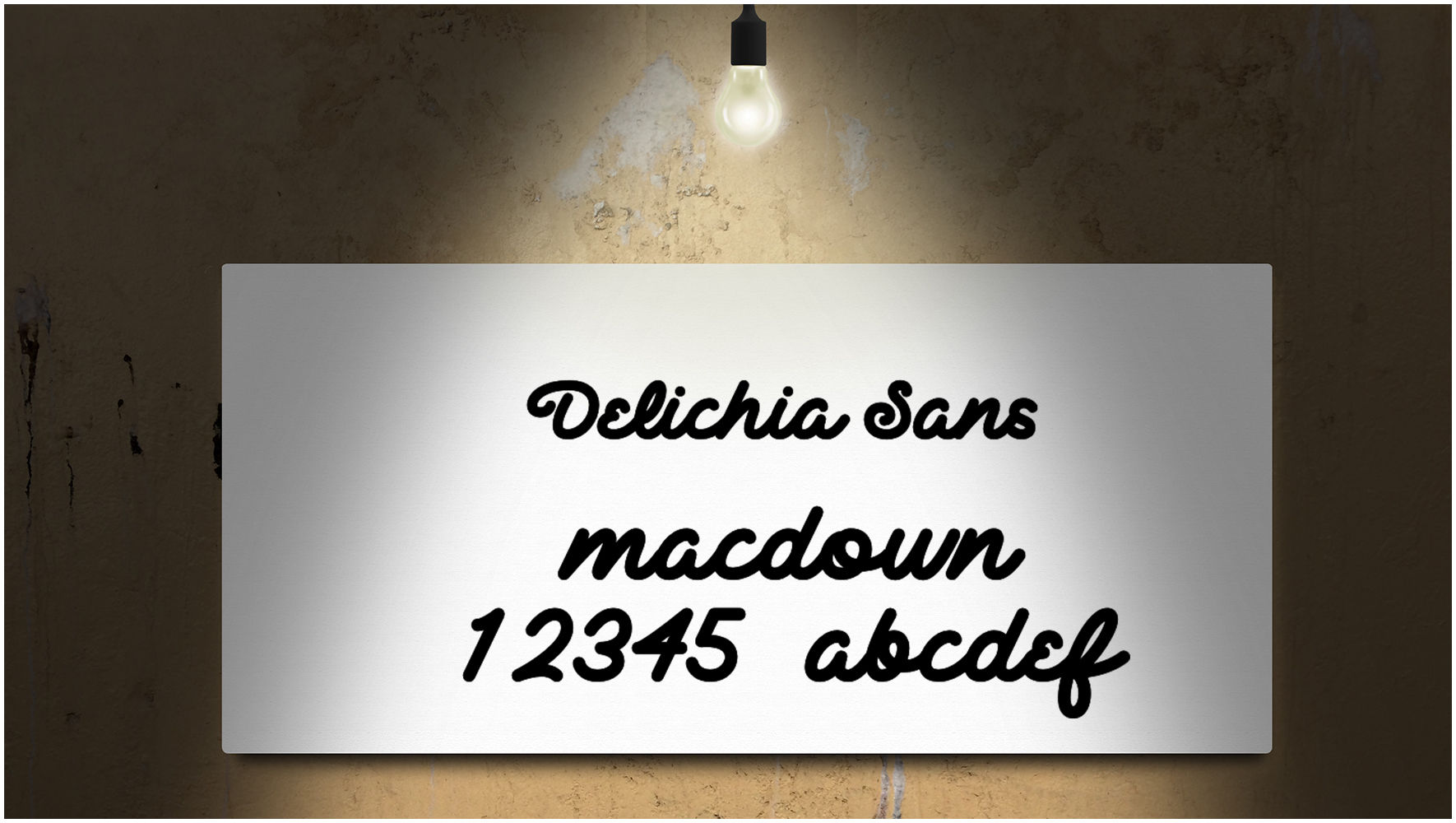 大胆的圆润字体Delichia Font