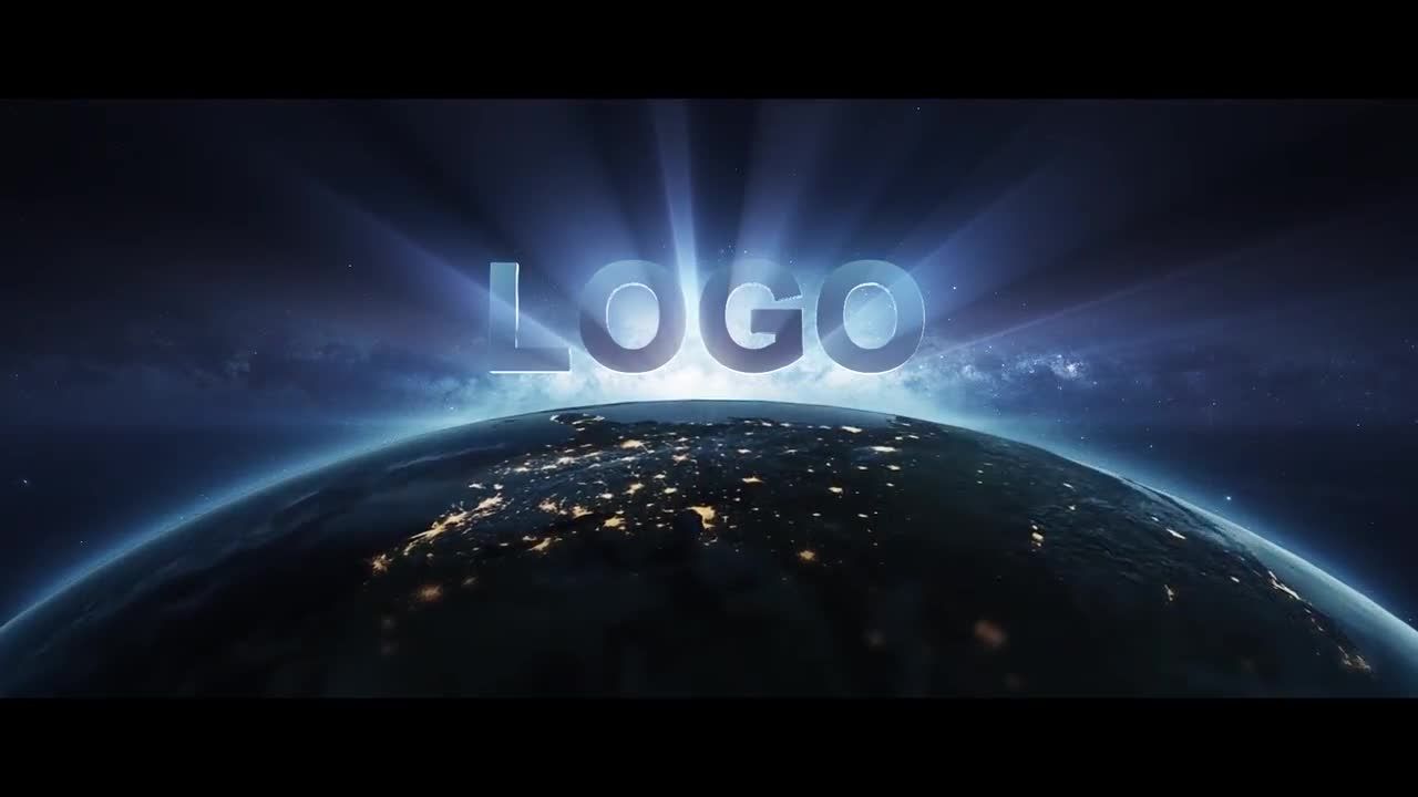 设计精美动画优雅的地球Logo展示AE模板