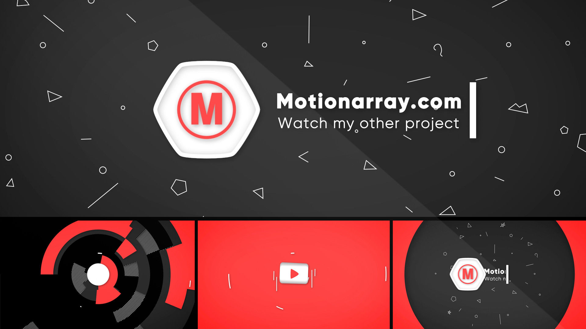 创造性的动画徽标Youtube Logo AE模板