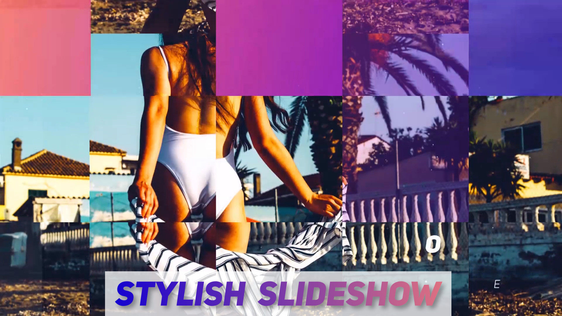明亮动态的时尚旅游幻灯片展示AE模板Slideshow