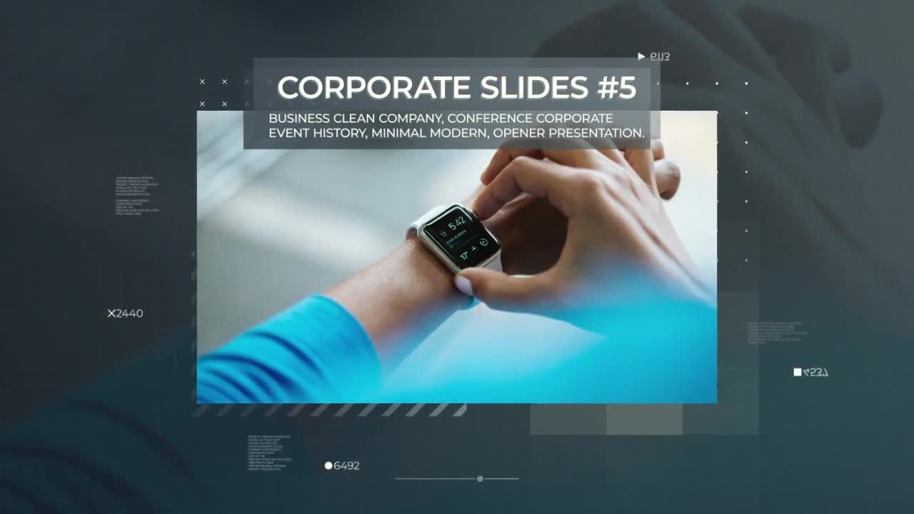 富有创意的商业幻灯片动画过渡效果AE模板Business Slideshow