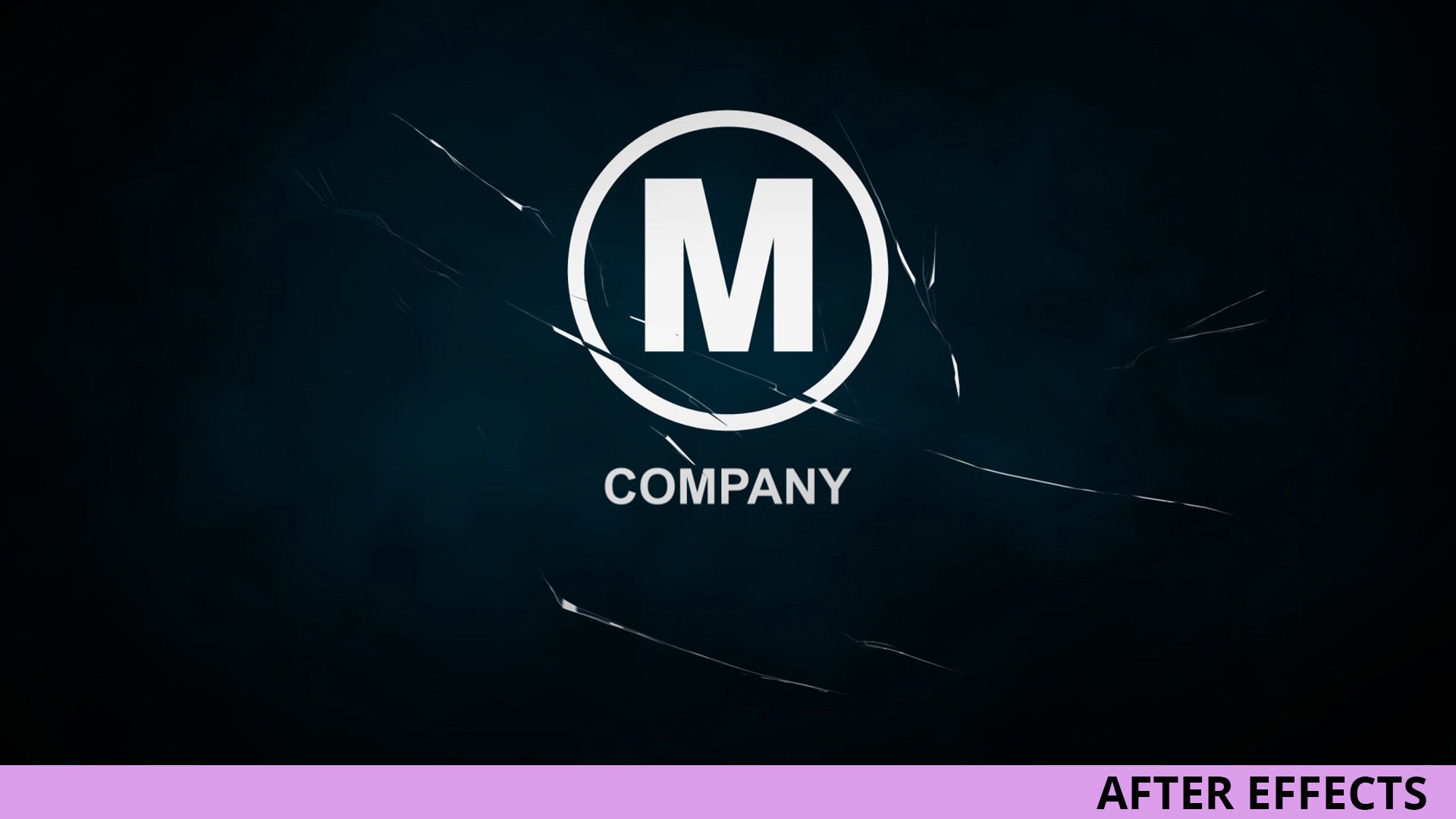 清晰简介的动画Logo展示AE模板