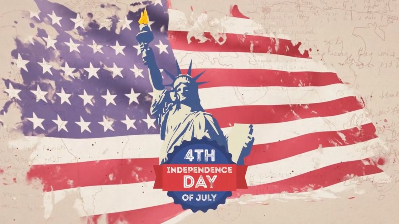 7月4美国独立日AE模板