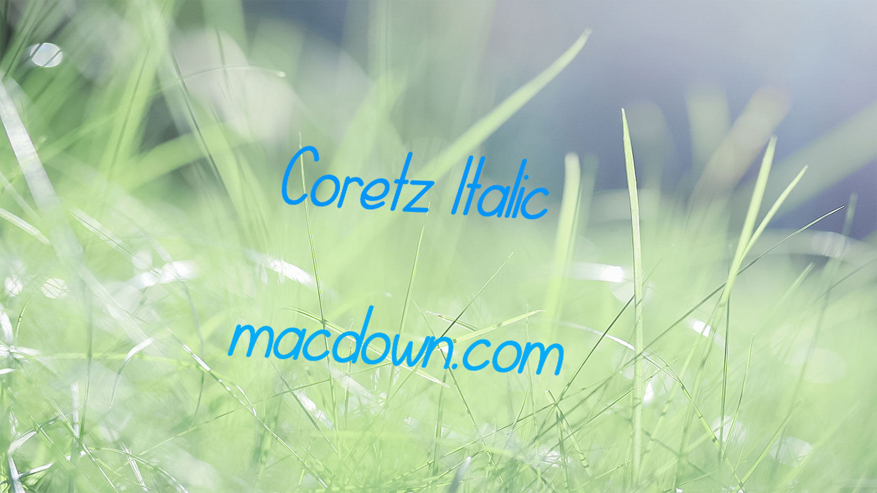 Coretz现代可爱手写字体 for mac