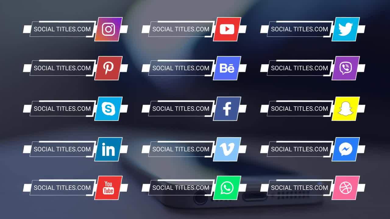 15种具有未来主义和现代设计的社交媒体标题Pr模板