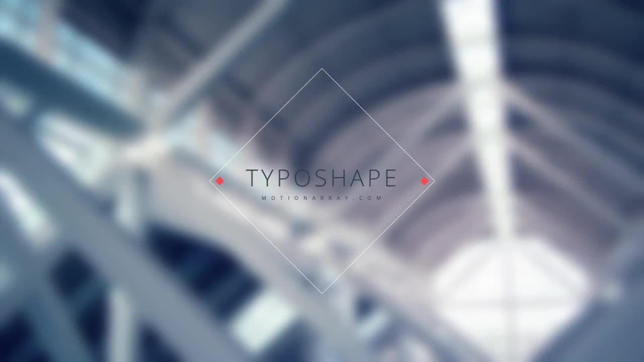 7个独特的Typoshape排版标题AE模板