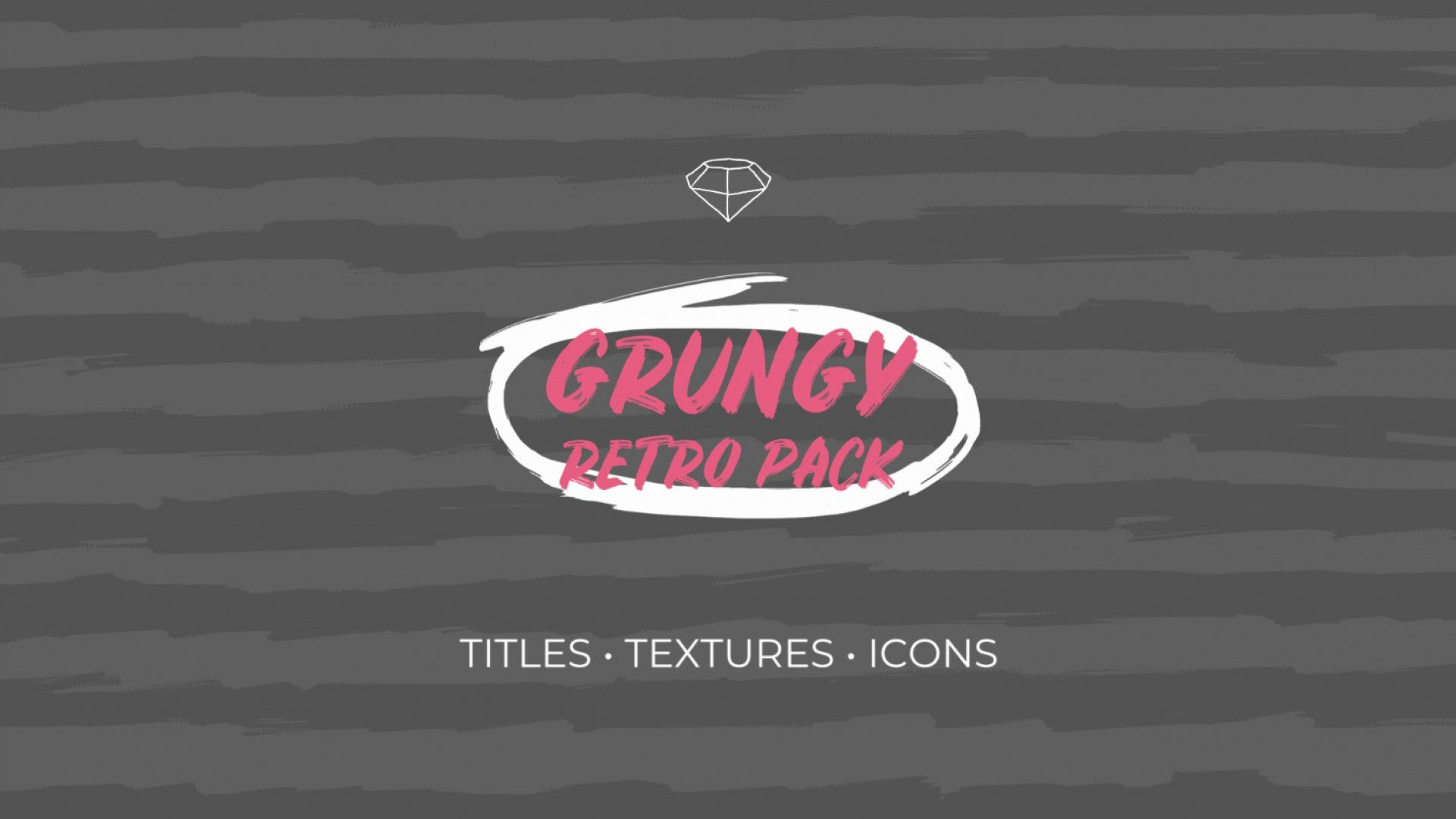 Grungy Retro Pack可爱的手绘PR模板