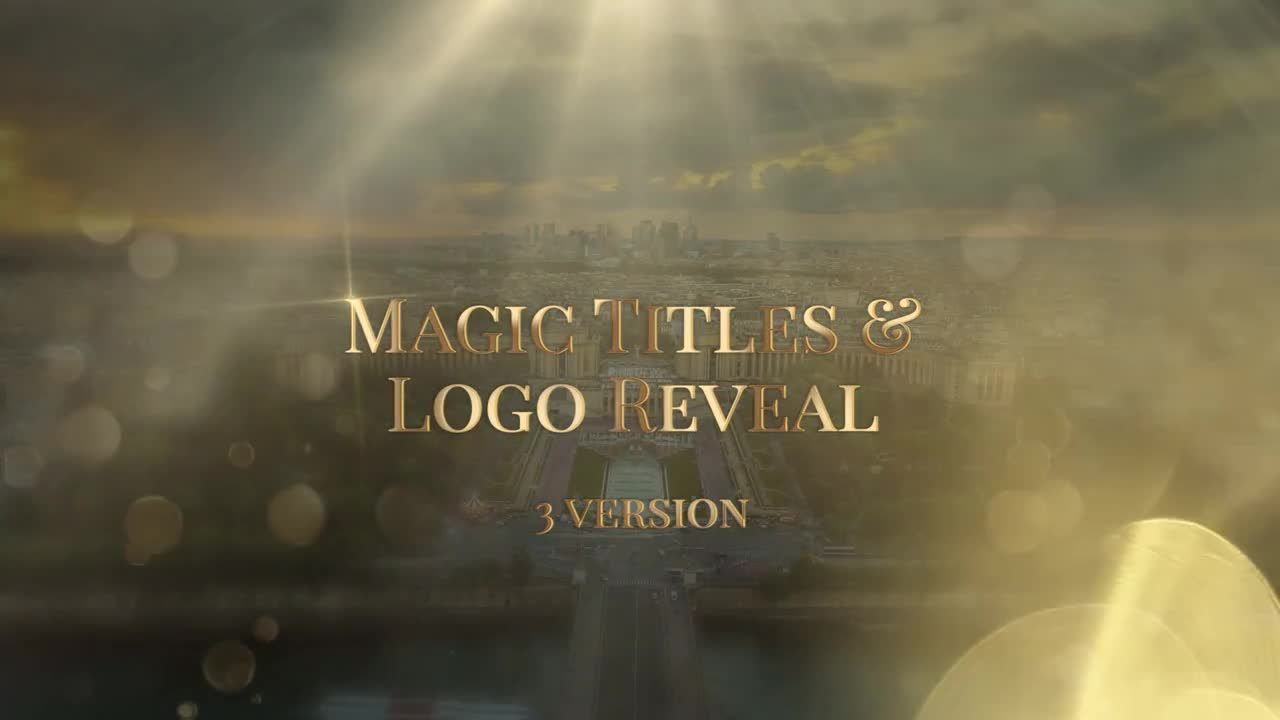梦幻的魔法logo动画展示Pr模板