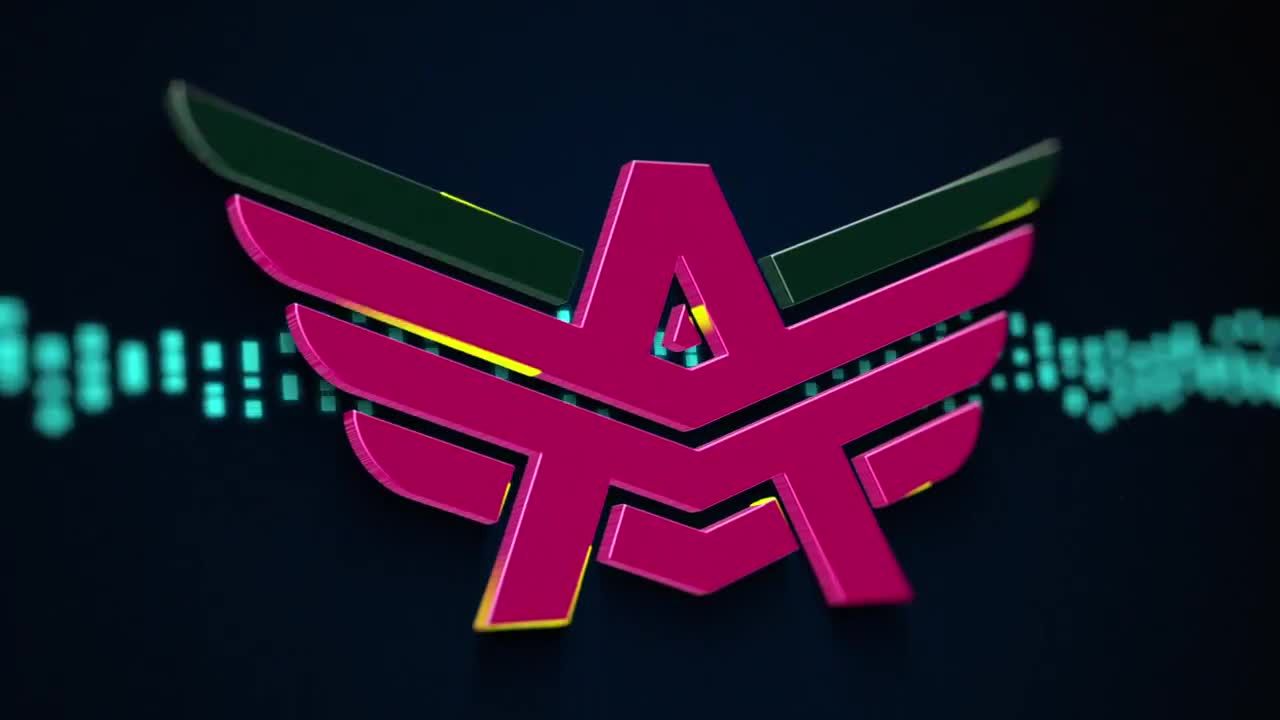 时尚设计动态动画logo展示AE模板