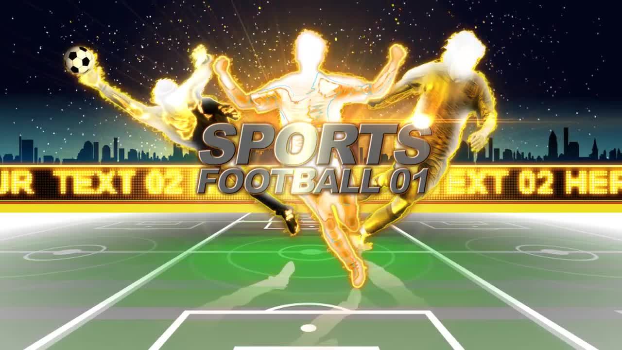 体育足球动画AE模板