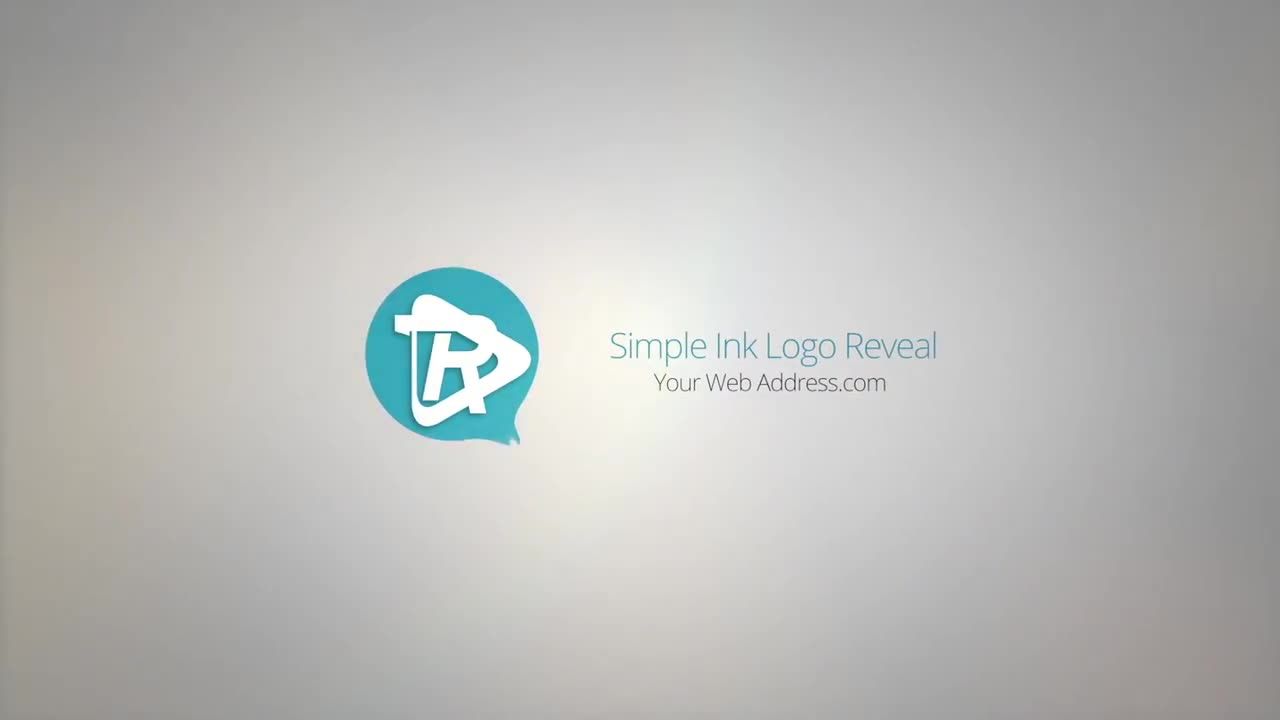 简单动态的墨水滴落效果Logo标题Pr模板