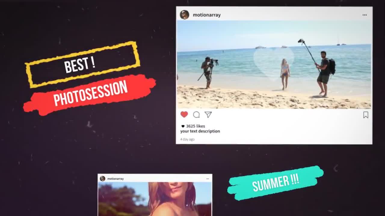 时尚社交照片展示AE模板 Instagram Promo