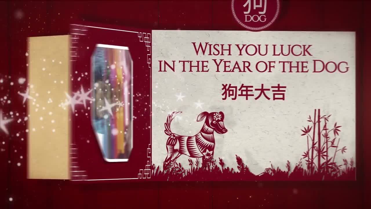 富有创意的中国新年旋转木马片头AE模板