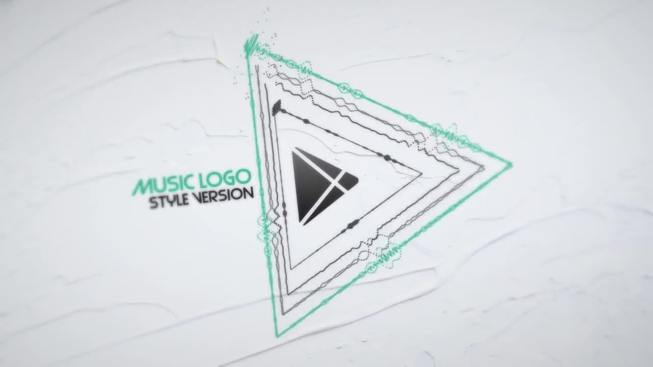 音乐Logo标志AE模板