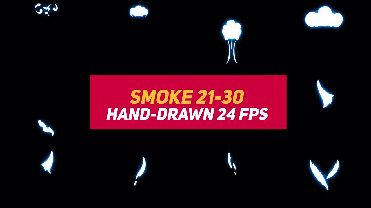 手绘动画液体烟雾效果AE模板