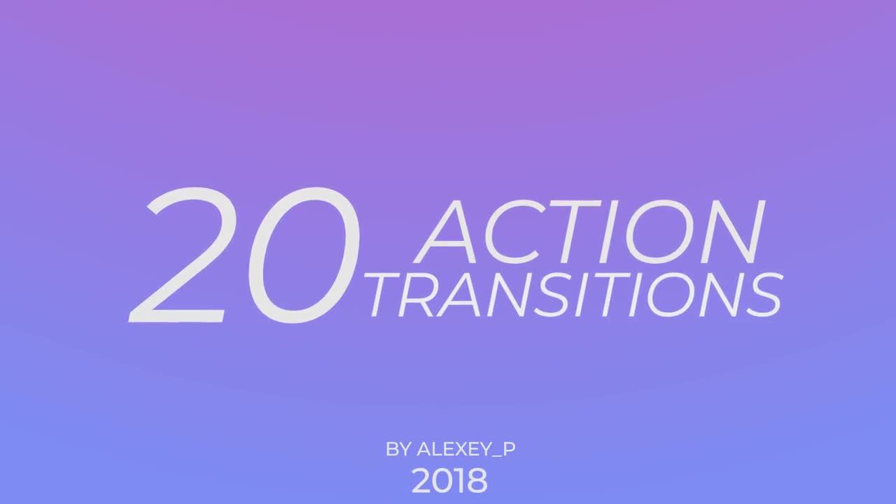 20个动作转换动画PR模板