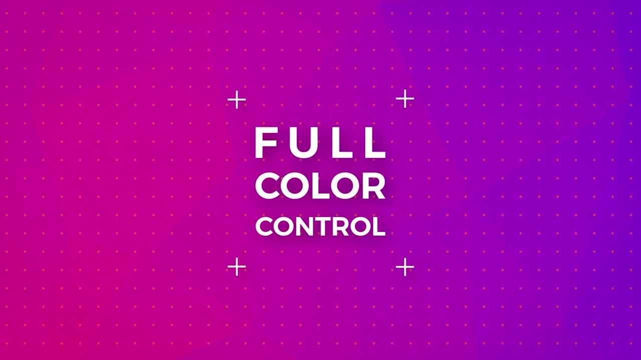 色彩鲜艳的全屏标题动画AE模板