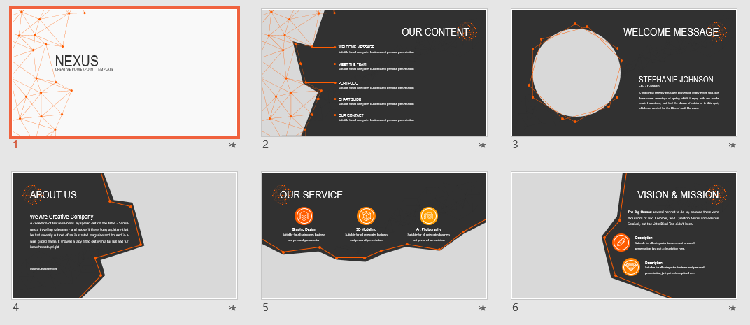 唯美橙色电子产品品牌介绍PPT模板