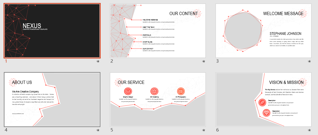 鲜艳红色电子产品品牌介绍PPT模板