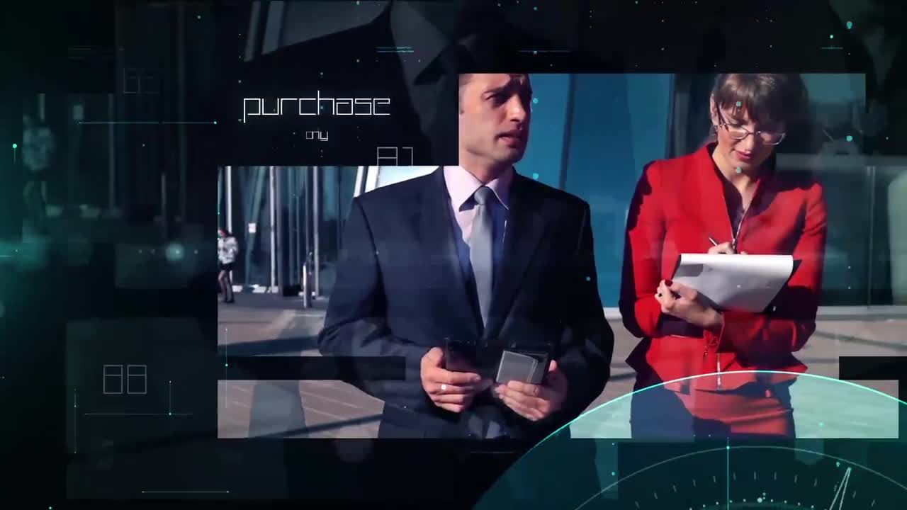 高科技企业技术演示视频AE模板