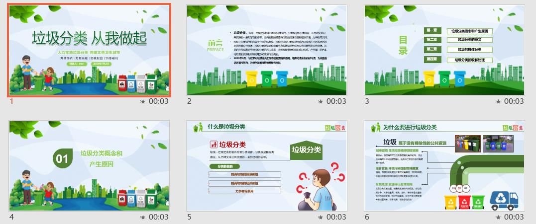 大力实施垃圾分类共建文明卫生城市垃圾分类PPT模板
