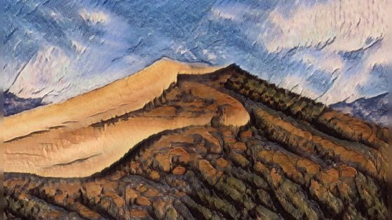如果塞尚曾访问过莫哈韦沙漠画作动态高清壁纸