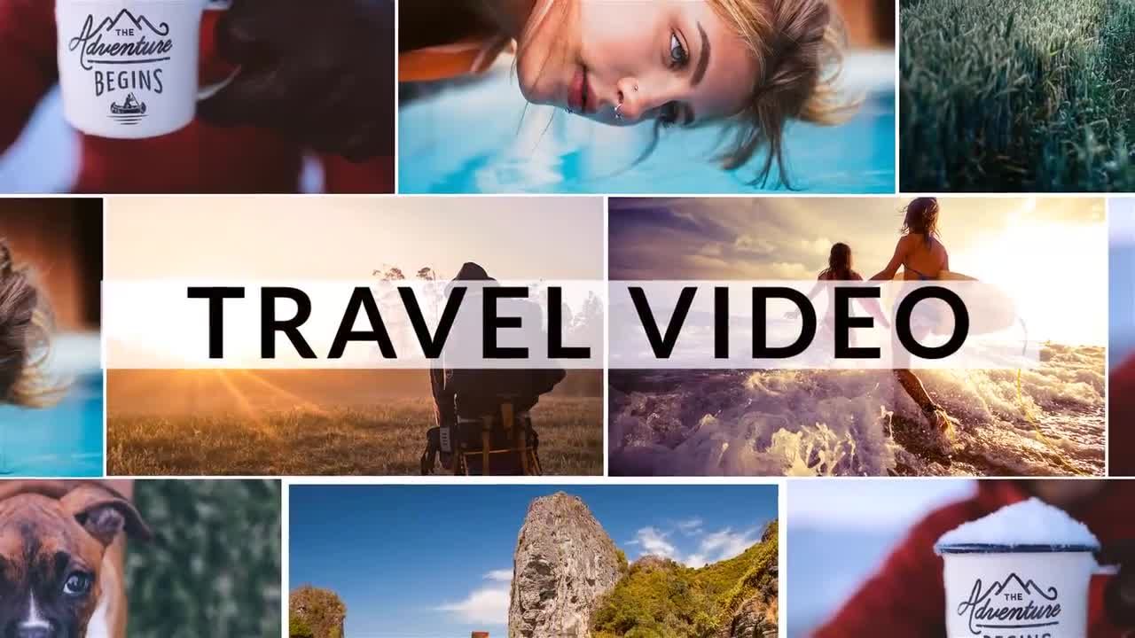 旅行视频幻灯片动画AE模板