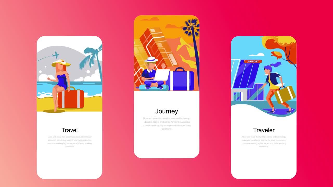 6个色彩鲜艳梦幻创意的假期Instagram故事AE模板