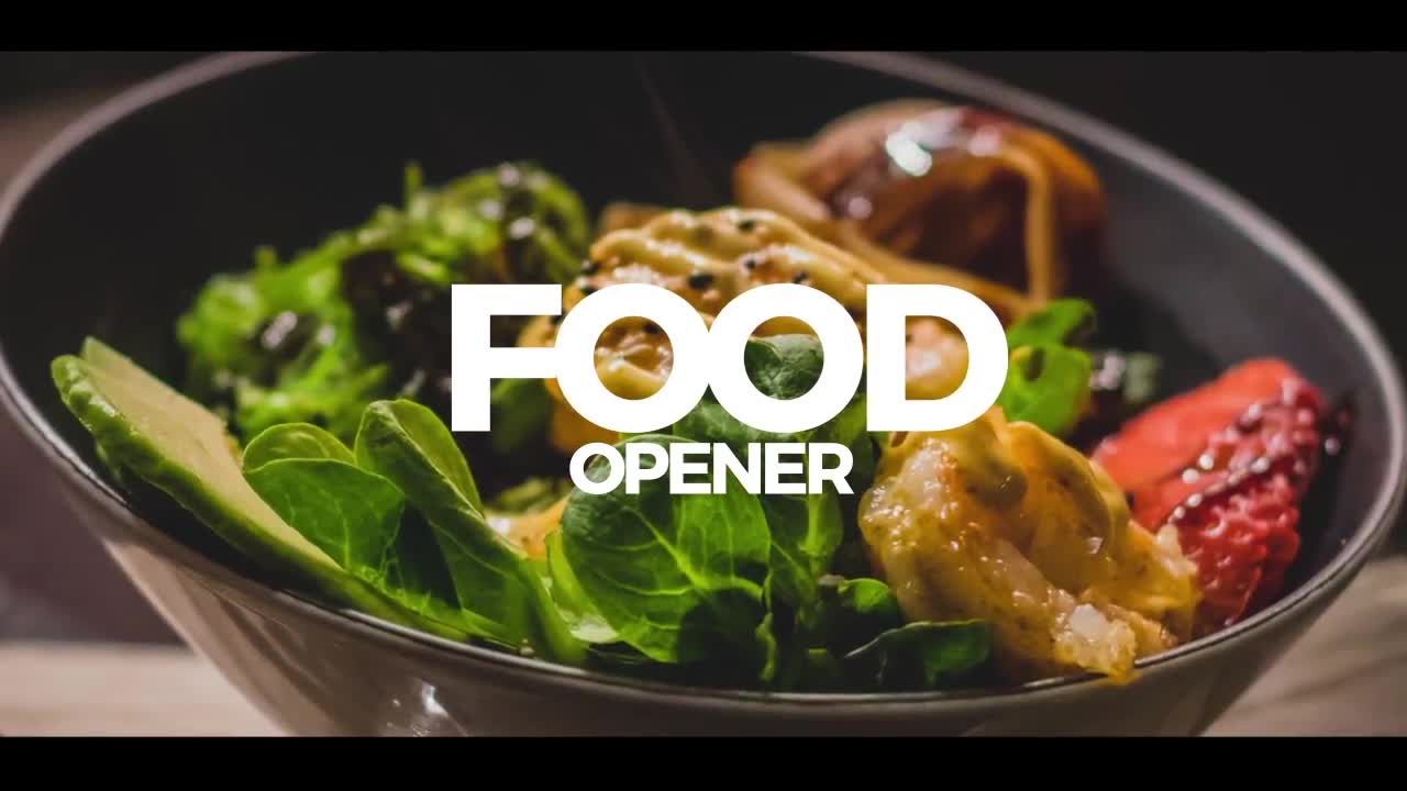 食物烹饪宣传视频AE模板