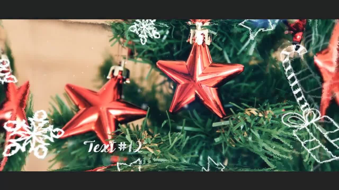 雪花圣诞节照片幻灯片动画