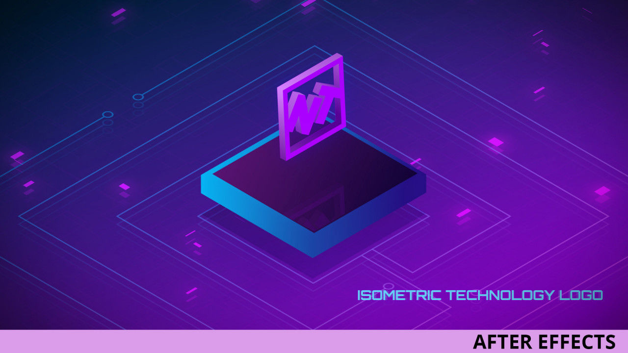 3D科技感动态logo动画AE模板