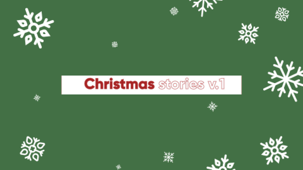 5个乐趣明亮时尚的圣诞故事AE模板
